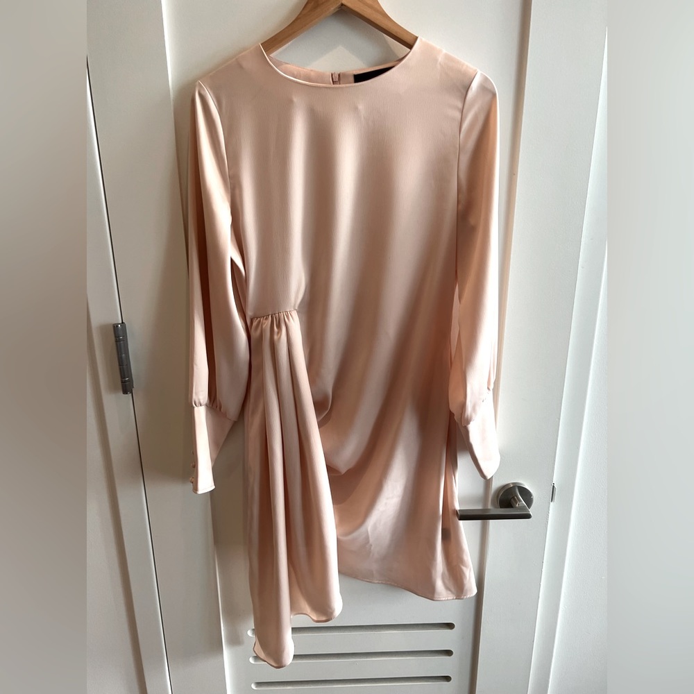 Beautiful Blush Dress with Flowing Waitline